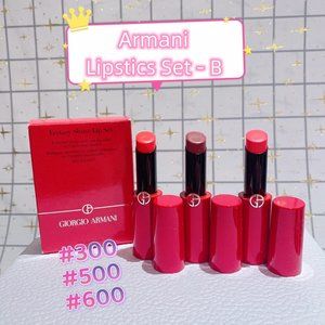 BNIB!!! Giorgio Armani Ecstasy Shine Lip Set #300 #500 #600